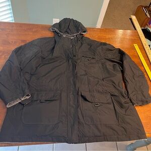 Natural Reflections Essential Parka Plush Gray black reversible jacket size 2X